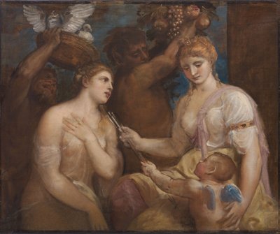Allegoria Venuksesta ja Amorista tekijältä Follower of Titian