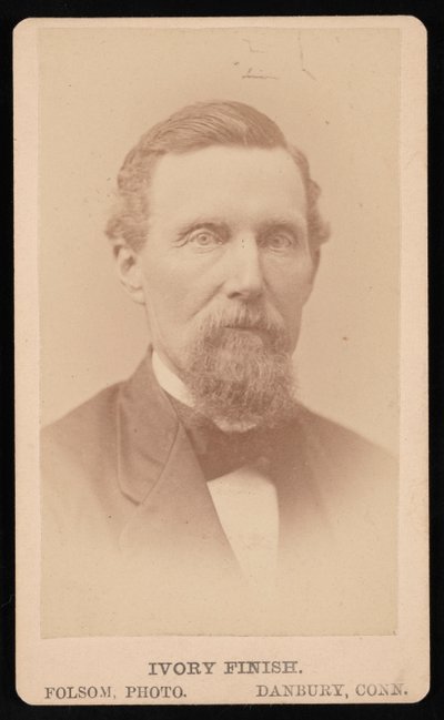 B.B. Kelloggin muotokuva, ennen vuotta 1876. tekijältä Folsom Photo