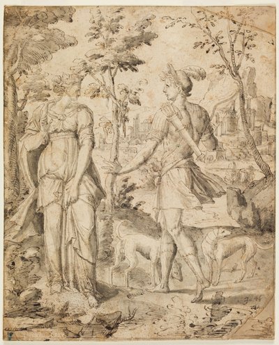 Esau tapaa Rebekan metsästyksen jälkeen tyhjin käsin tekijältä Fontainebleau School