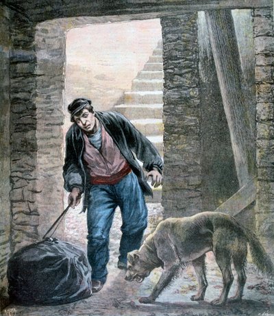 Rikos Rue Botzarisilla, Pariisissa, 1892 tekijältä Fortuné Méaulle
