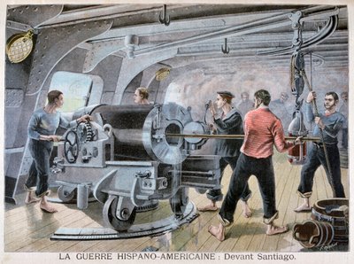Santiagon taistelu, Espanjan ja Amerikan sota, 1898 tekijältä Fortuné Méaulle