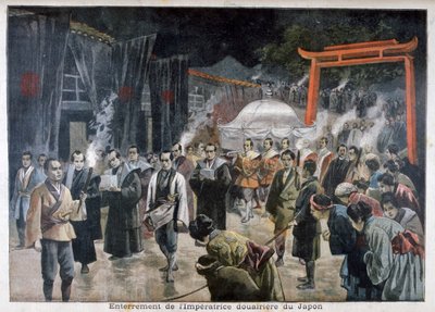 Japanin keisarinnalahjan hautajaiset, 1897 tekijältä Fortuné Méaulle