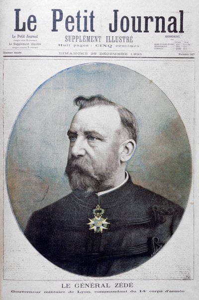 Kenraali Zede, Lyonin sotilaallinen kuvernööri, Ranska, 1895 tekijältä Fortuné Méaulle