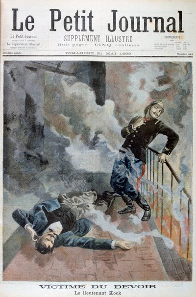 Luutnantti Kock, velvollisuutensa uhri, 1899 tekijältä Fortuné Méaulle