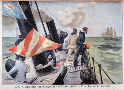 Kauppa-aluksen pyydystäminen, Espanjan ja Amerikan sota, 1898 tekijältä Fortuné Méaulle