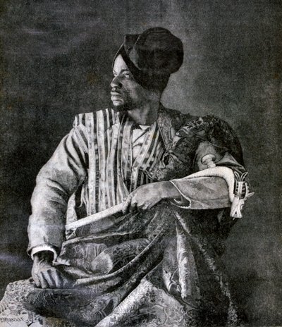 Kuningas Behanzinin Dahomeyn päälähettiläs Pariisissa, 1893 tekijältä Fortuné Méaulle