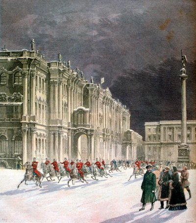 Talvipalatsi, Pietari, Venäjä, 1891 tekijältä Fortuné Méaulle