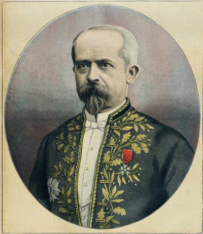 Algerian kuvernöörin Louis Lepinen muotokuva (kaiverrus) tekijältä Fortune Louis Meaulle