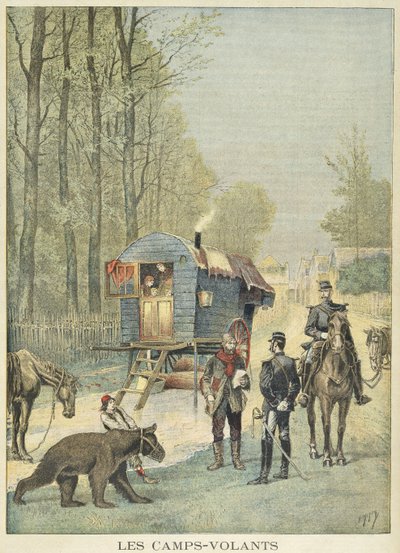 Matkailijoiden laskenta Ranskassa, "Le Petit Journal", 5. toukokuuta 1895 tekijältä Fortune Louis Meaulle and Henri Meyer