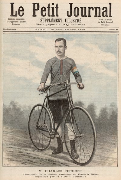 Charles Terront (1857-1932) Le Petit Journalista, 26. syyskuuta 1891 tekijältä Fortune Louis Meaulle and Henri Meyer