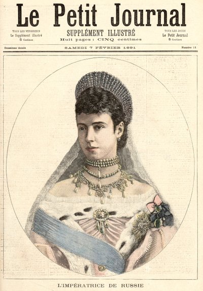 Venäjän keisarinna, "Le Petit Journal", 7. helmikuuta 1891 tekijältä Fortune Louis Meaulle and Henri Meyer