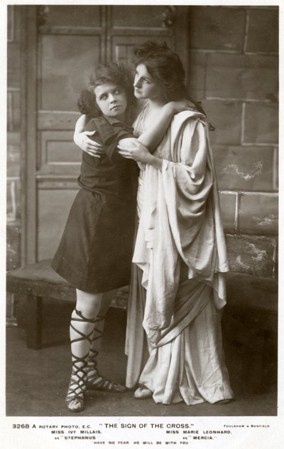 Ivy Millais ja Marie Leonhard, näyttelijät, 1900-luku. tekijältä Foulsham and Banfield