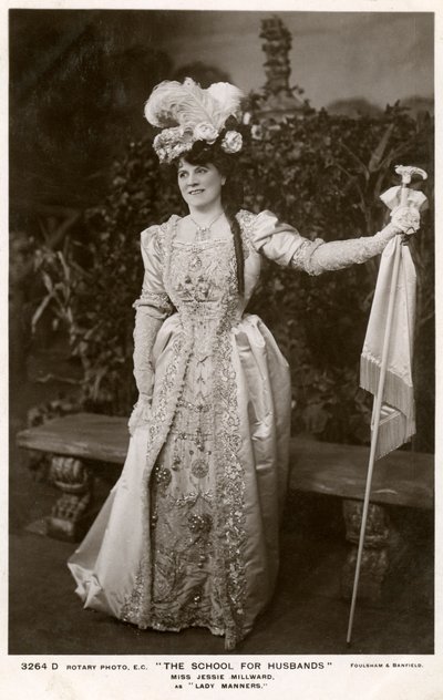 Jessie Millward, brittiläinen näyttelijä, 1906. tekijältä Foulsham and Banfield