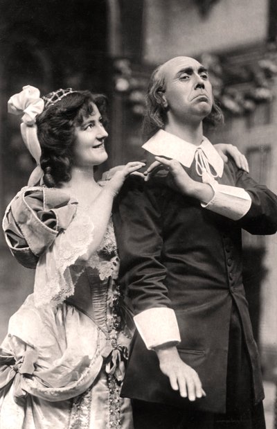 Louie Pounds ja Powis Pinder elokuvassa Lady Tatters, 1907. tekijältä Foulsham and Banfield