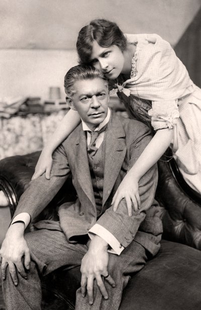 Marie Lohr 1890-1975 ja E Holman Clark 1864-1925, 1900-luvun alku. tekijältä Foulsham and Banfield