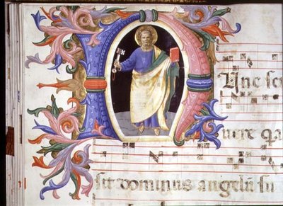 Ms 558 f.60v Historioitu alkukirjain 