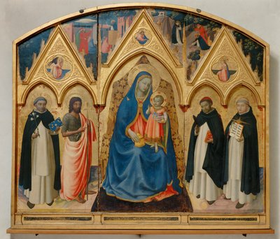 Triptyykki Pyhä Pietari Marttyyri tekijältä Fra (c.1387-1455) Angelico