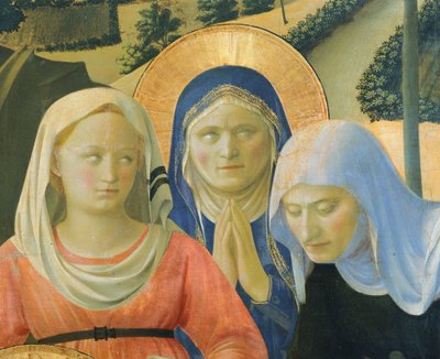 Ristin tai Pyhän Kolminaisuuden alttaritaulu, noin 1432, Giovanni da Fiesole, joka tunnetaan nimellä Fra Angelico (1400-n. 1455), tempera puulla tekijältä Fra (c.1387 1455) Angelico