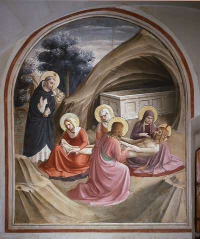Kristuksen valitus (Fresko tekijältä Fra  Angelico