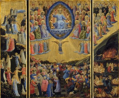 Viimeinen tuomio. 1440-45 tekijältä Fra Angelico