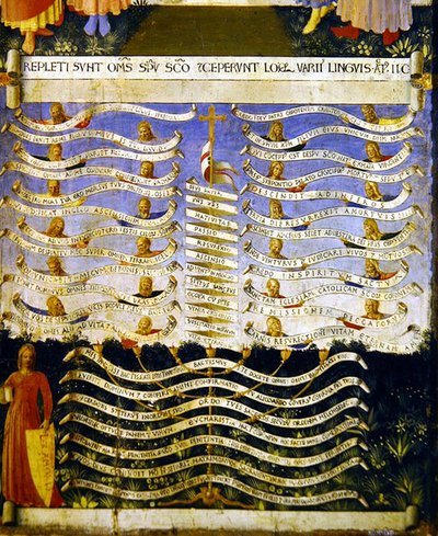 Lex Amoris (tempera paneelille) tekijältä Fra Angelico