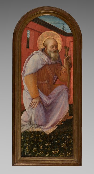 Paneeli triptyykistä: St. Anthony Abbot tekijältä Fra Filippo Lippi