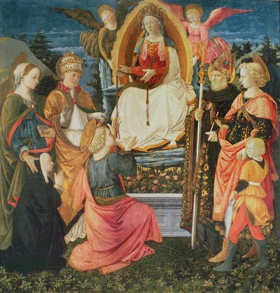 Pyhän vyön Madonna, 1456 tekijältä Fra Filippo Lippi