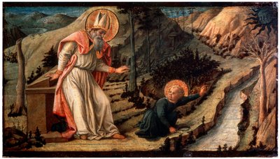 Pyhän Augustinuksen näky vuosina 1452–1465. tekijältä Fra Filippo Lippi