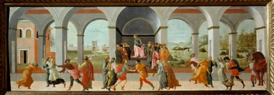Kolme kohtausta Virginian historiasta Vuonna 449 eKr. Rooman tasavallan alainen decemvir Appius Claudius vaatii Virginiaa (Verginia), sadanpäällikön Virginiuksen (Verginius) tytärtä, johon hän on rakastunut, kuten hänen orjansa. Käyttäen valtaansa väärin,  tekijältä Fra Filippo Lippi