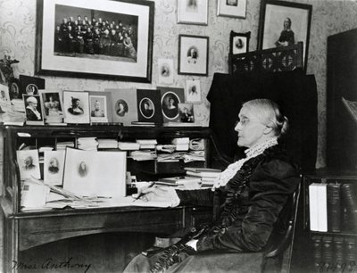 Susan Brownell Anthony 1899 (s/w valokuva) tekijältä Frances Benjamin Johnston