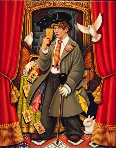 Harpo, 2010 (öljyt & tempera paneelissa) tekijältä Frances Broomfield