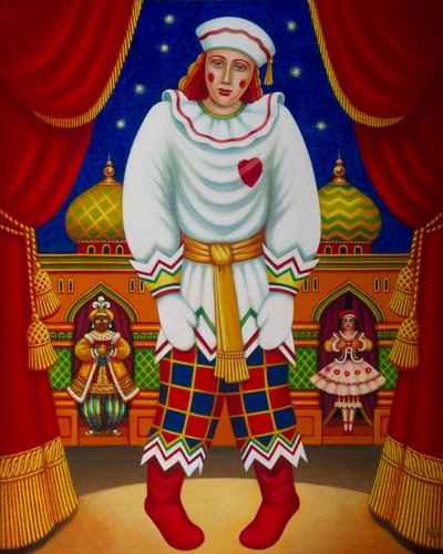 Petrushka, 2011 (öljyt & tempera paneelissa) tekijältä Frances Broomfield
