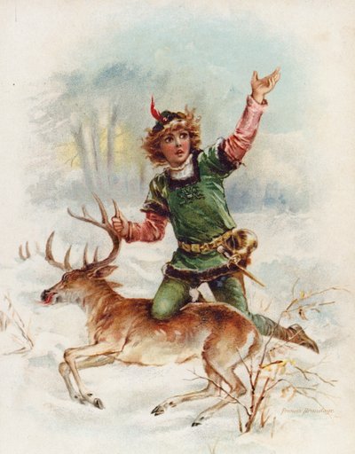 Caernarfonin Edward (chromolitho) tekijältä Frances Brundage