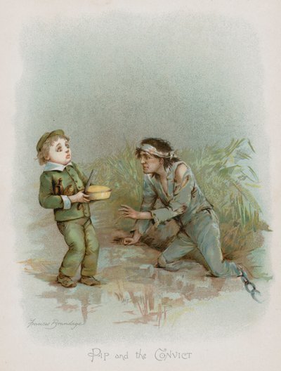 Pip ja vanki (chromolitho) tekijältä Frances Brundage