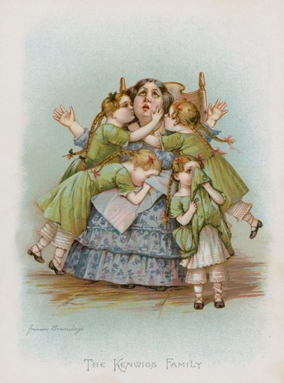 Kenwigs-perhe (chromolitho) tekijältä Frances Brundage