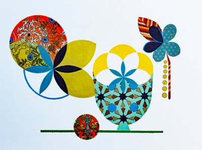 Valkoinen riisillä #3, 2022 (akryyli akvarellipaperille) tekijältä Frances Ferdinands