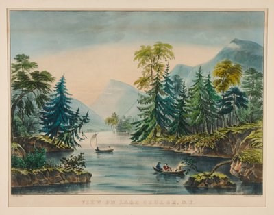 Näkymä Lake Georgelle, NY tekijältä Frances Flora Bond Palmer