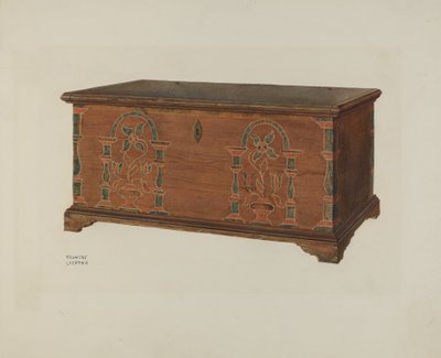 Pa. Saksalainen Dower Chest tekijältä Frances Lichten
