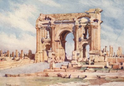 Trajanuksen kaari, Timgad (värilitro) tekijältä Frances Nesbitt