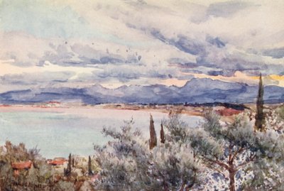 Näkymä Mustafasta, Alger (värilitografia) tekijältä Frances Nesbitt