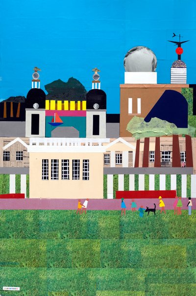 Greenwich Royal Park, 2009 (kollaasi paperilla) tekijältä Frances Treanor