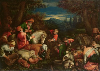 Huonekalut ja erilaiset esineet 1100- ja 1300-luvuilta tekijältä Francesco Bassano