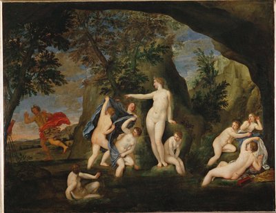 Acteon metamorphose en cerf - Actaion muuttui hirveksi ... tekijältä Francesco Albani