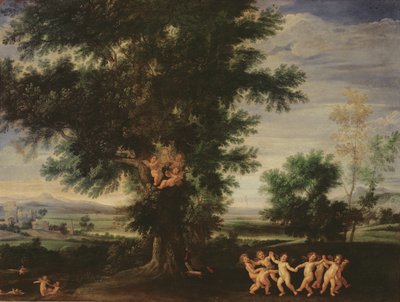 Amorien tanssi, n. 1630 tekijältä Francesco Albani