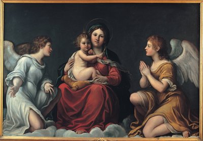 Madonna lapsen ja enkelien kanssa tekijältä Francesco Albani