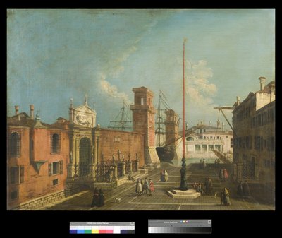 Näkymä Camposta ja Porta Arsenalesta, 1742-50 tekijältä Francesco Albotto