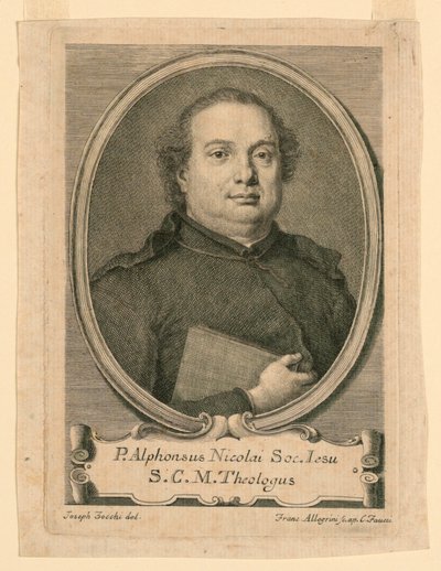 P. Alphonsus Nikolain muotokuva Jeesuksen seurasta tekijältä Francesco Allegrini