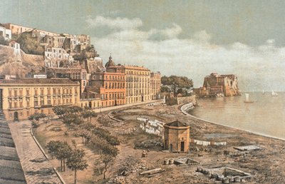 Chiatamone Street, in Naples, Illustration from Ancient Naples, by Raffaela D