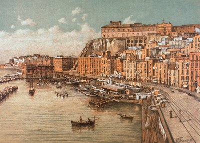 Saint Lucian alue Napolissa tekijältä Francesco Aversano