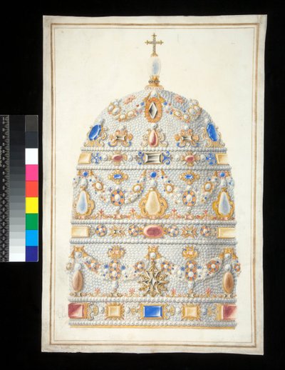 Papal Tiara (akvarelli) tekijältä Francesco Bartoli